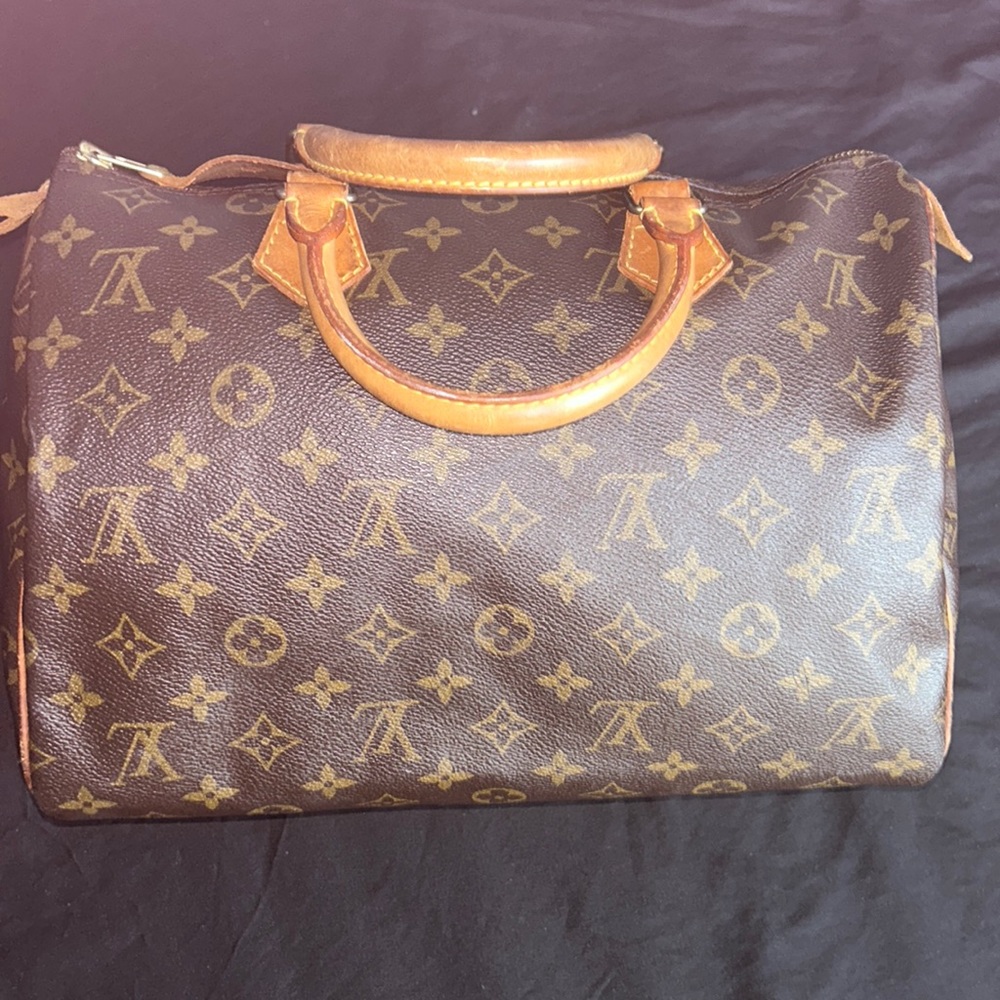 LOUIS VUITTON SPEEDY 30 HANDBAG PURSE MONOGRAM CANVAS